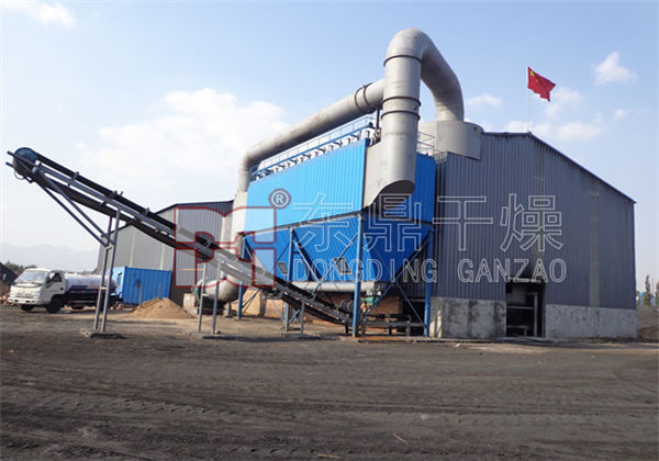 煤泥烘干機處理現場