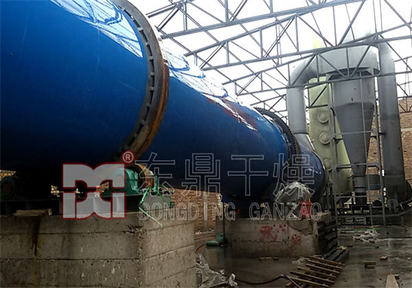 大峪口700噸煤泥烘干機項目現場